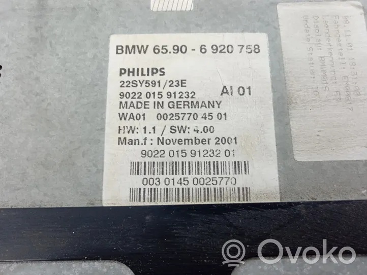BMW 3 E46 Unità principale autoradio/CD/DVD/GPS 6920758