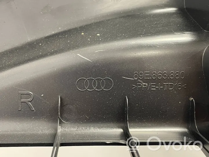 Audi Q4 Sportback e-tron Untere Seitenverkleidung Kofferraum 89E863880D