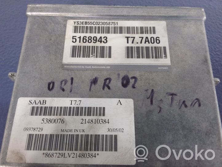 Saab 9-5 Komputer / Sterownik ECU silnika 5380076