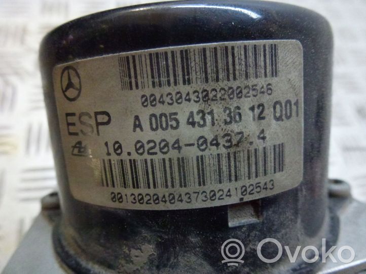 Mercedes-Benz SLK R171 ABS Pump A0054310512