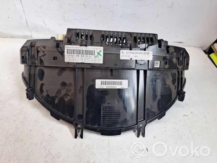 Mercedes-Benz C W204 Tachimetro (quadro strumenti) A2045402211