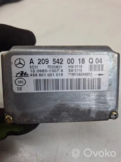 Mercedes-Benz CLK A209 C209 Sensor ESP de aceleración de frecuencia del intermitente A2095420018