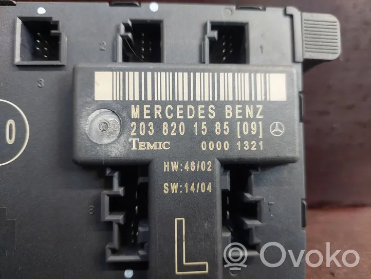 Mercedes-Benz C W203 Door control unit/module 2038201585