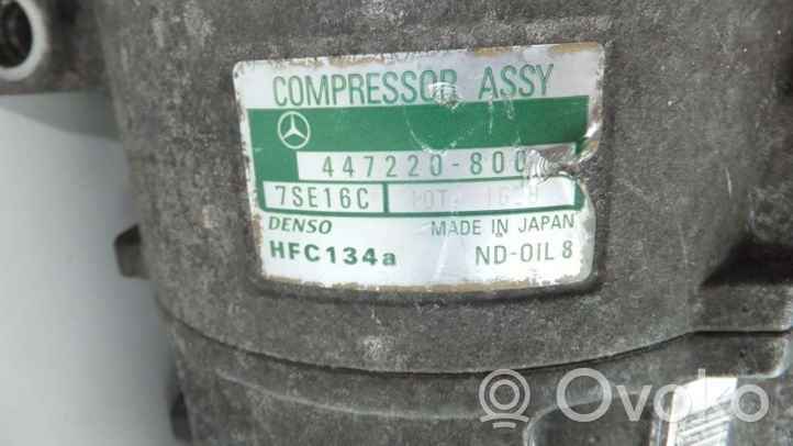 Mercedes-Benz S W220 Ilmastointilaitteen kompressorin pumppu (A/C) 4473007250