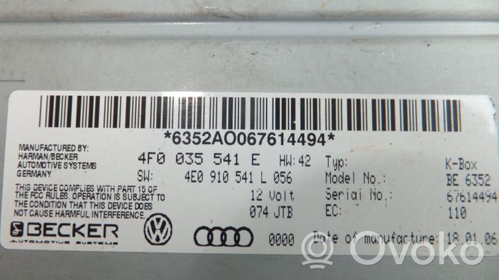 Audi A6 S6 C6 4F Moduł / Sterownik GPS 4F0035541