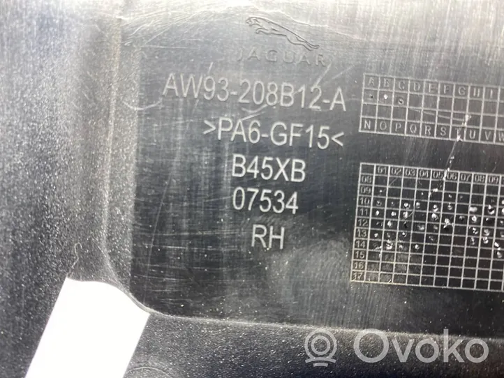 Jaguar XJ X351 Copertura del rivestimento del sottoporta anteriore AW93208B12A