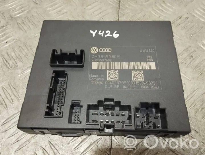 Audi A8 S8 D4 4H Modulo di controllo sedile 4H0959760E