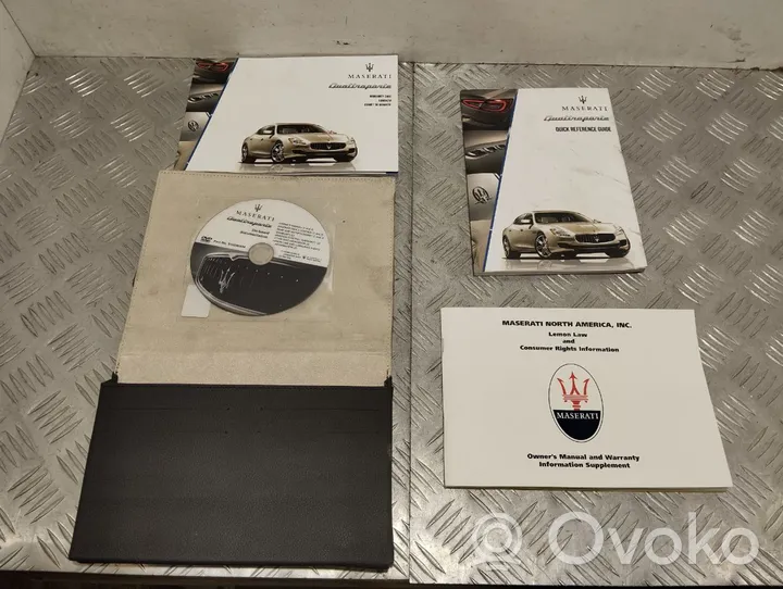 Maserati Quattroporte Carnet d'entretien d'une voiture 910040304