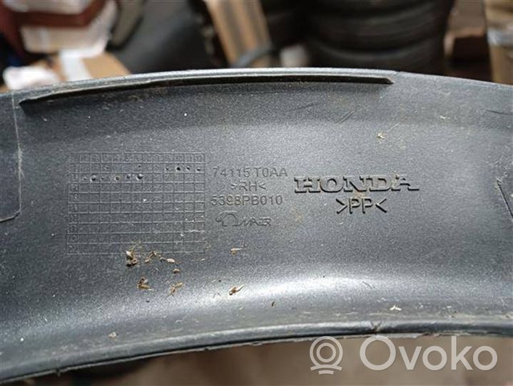 Honda CR-V Listwa / Nakładka na błotnik przedni 74115T0AA