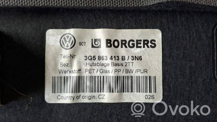 Volkswagen PASSAT B8 Półka tylna bagażnika 3G5863413B