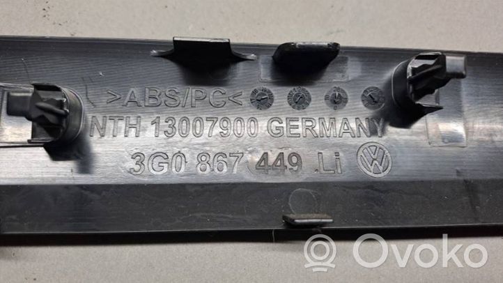 Volkswagen PASSAT B8 Liukuoven verhoilu 3G0867449