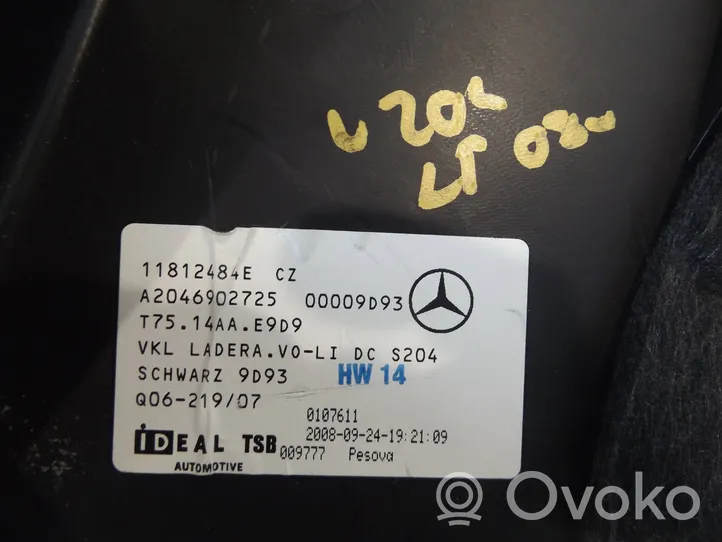 Mercedes-Benz C AMG W204 Rivestimento pannello laterale del bagagliaio/baule A2046902725