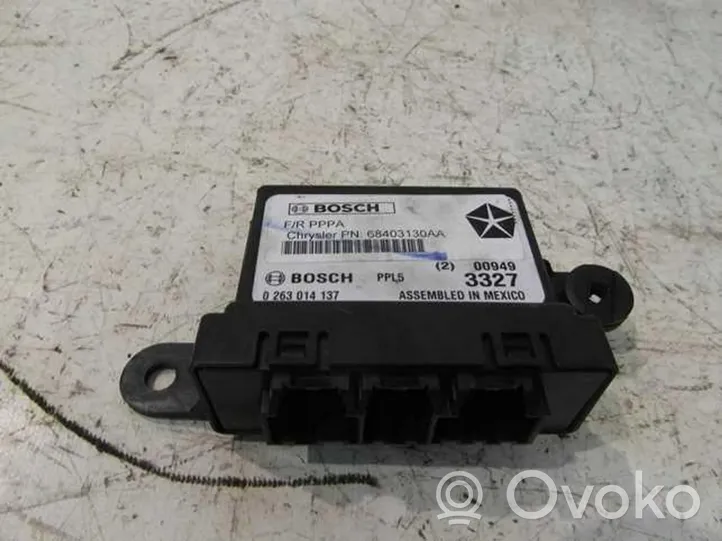 Jeep Compass Pysäköintitutkan (PCD) ohjainlaite/moduuli 68403130AA