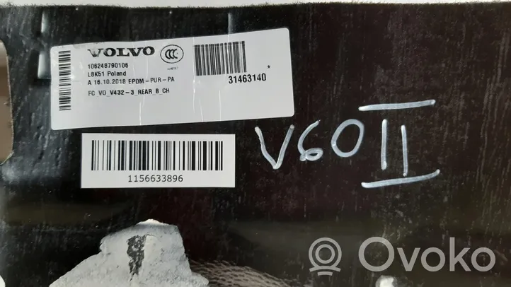 Volvo V60 Doublure de coffre arrière, tapis de sol 31463140
