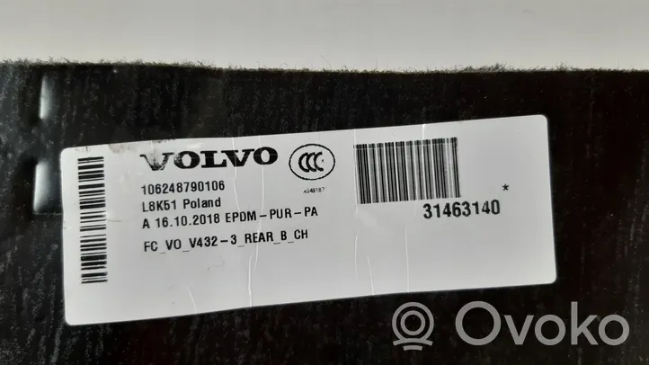 Volvo V60 Wykładzina podłogowa bagażnika 31463140