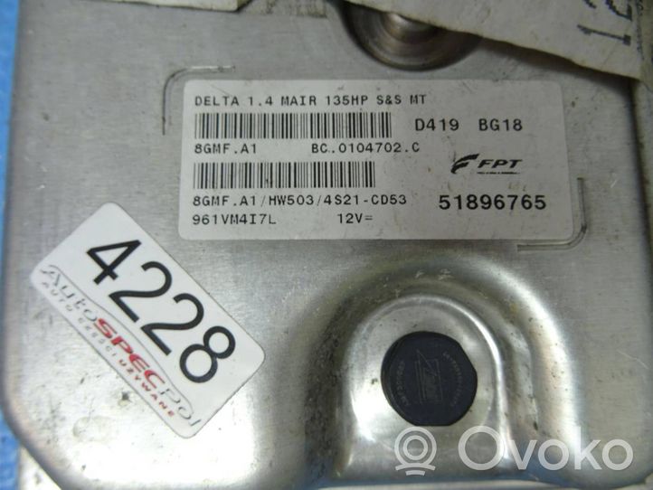 Lancia Delta Centralina/modulo del motore 51896765