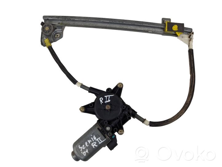 Renault Scenic I Rear door window regulator with motor 112206