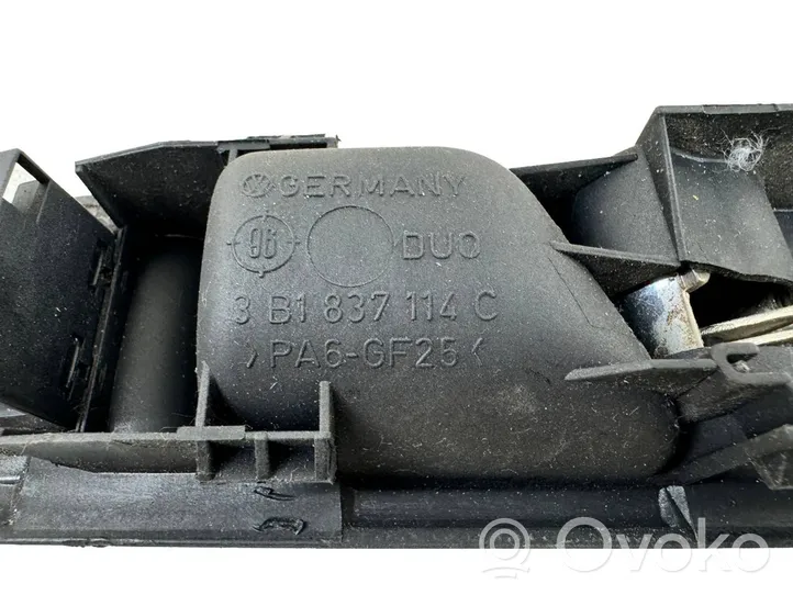 Volkswagen PASSAT B5.5 Priekinė atidarymo rankenėlė vidinė 3B1837114C