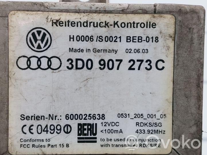 Volkswagen Phaeton Tire pressure control unit 600025638