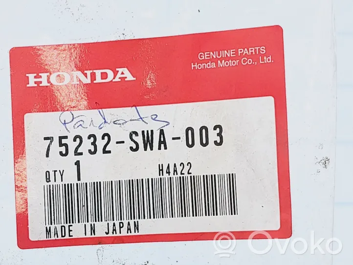 Honda CR-V Roof trim bar molding cover 75232SWA003