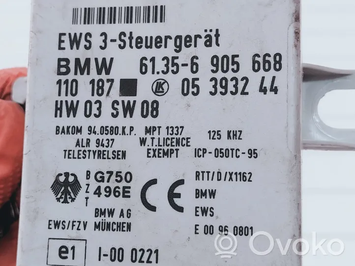 BMW 3 E46 Komputer / Sterownik ECU i komplet kluczy 0281010314