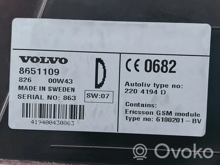 Volvo V70 Unidad delantera de radio/CD/DVD/GPS 2204194D