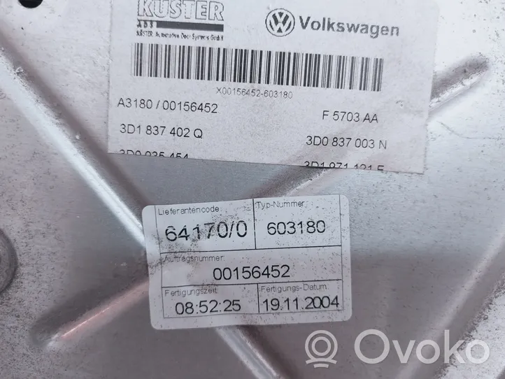 Volkswagen Phaeton Meccanismo di sollevamento del finestrino anteriore senza motorino E038060066F
