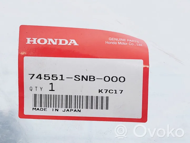 Honda Civic Unterfahrschutz Unterbodenschutz Fahrwerk hinten 74551SNB000
