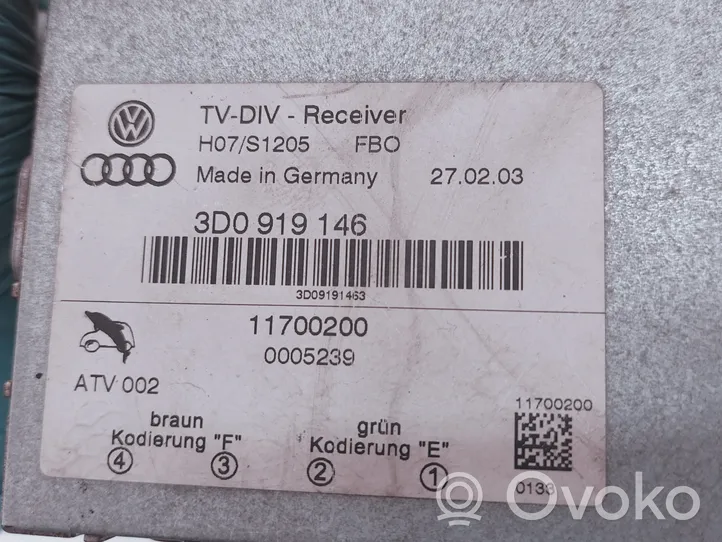 Volkswagen Phaeton Unité de contrôle son HiFi Audio 