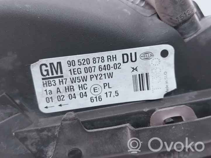 Opel Astra G Priekšējais lukturis 90520878