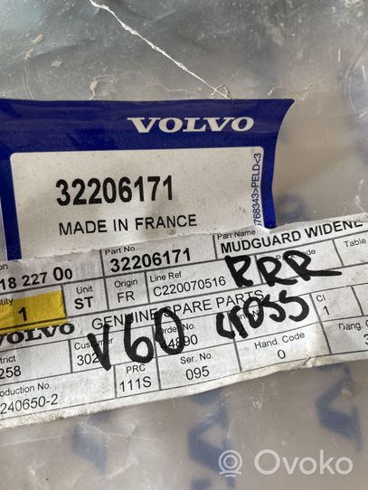 Volvo V60 Listwa tylnego błotnika 32206171