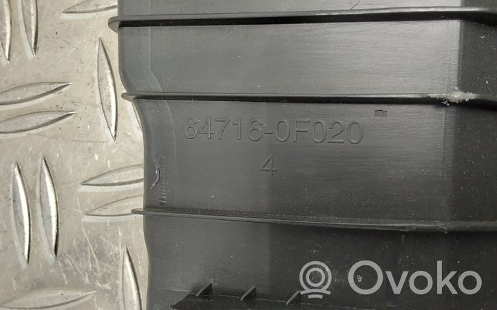 Toyota Verso Rivestimento di protezione sottoporta del bagagliaio/baule 647160F020