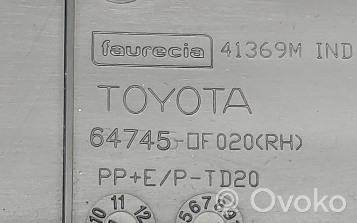 Toyota Verso Autres éléments garniture de coffre 647450F020