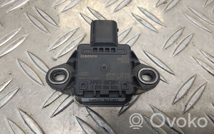 Toyota Verso Capteur de vitesse de lacet d'accélération ESP 891830F010