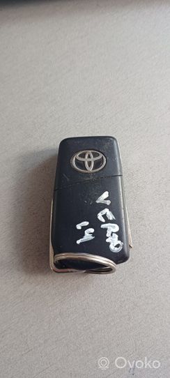 Toyota Verso Clé / carte de démarrage 