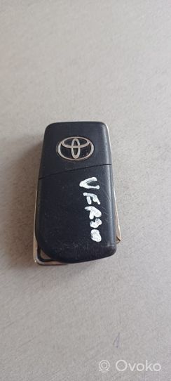 Toyota Verso Clé / carte de démarrage 