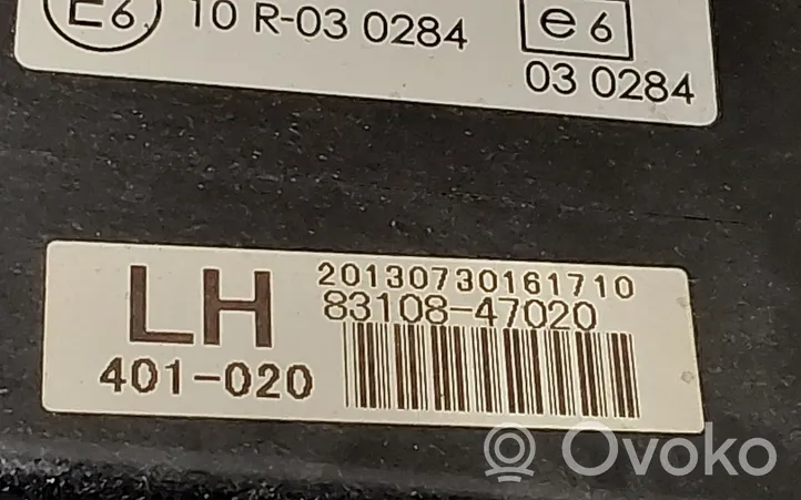 Toyota Prius (XW30) HUD-näyttö 8310847020