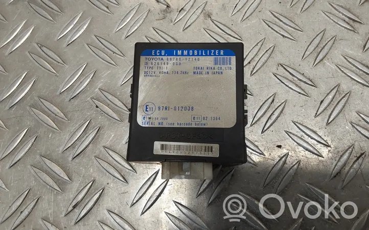 Toyota Corolla E120 E130 Immobilizer control unit/module 8978012140