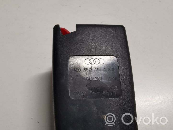 Audi A8 S8 D3 4E Boucle de ceinture de sécurité arrière centrale 4E0857739A