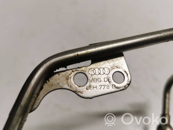 Audi A5 8T 8F Tubo flessibile mandata olio del turbocompressore turbo 06H778B