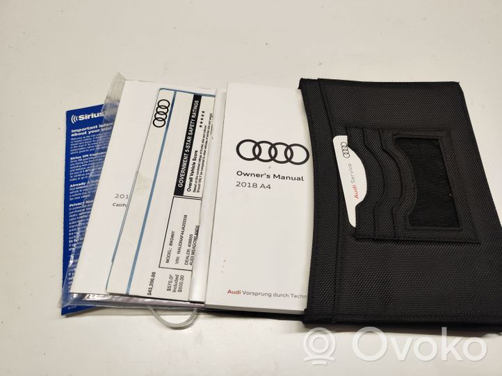 Audi A4 S4 B9 Owners service history hand book 