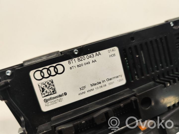 Audi A5 8T 8F Unité de contrôle climatique 8T1820043AA