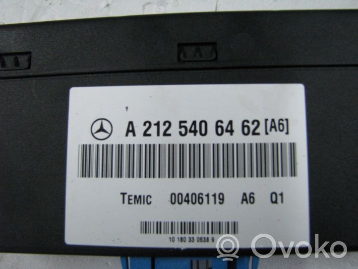 Mercedes-Benz E W212 Piekares vadības bloks A2125406462