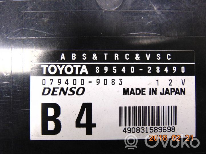 Toyota Previa (XR30, XR40) II ABS-ohjainlaite/moduuli 8954028490