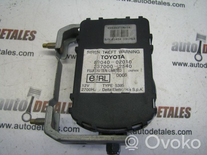 Toyota Avensis T250 Alarmes antivol sirène 