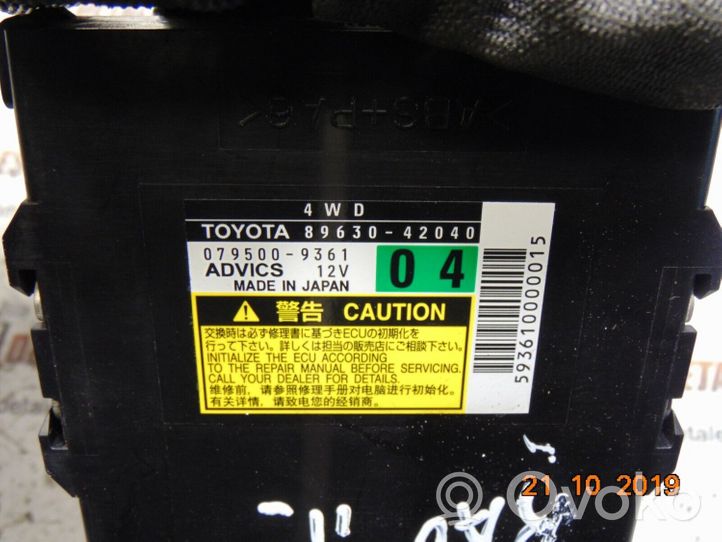 Toyota RAV 4 (XA30) Sterownik / Moduł napędu 8963042040