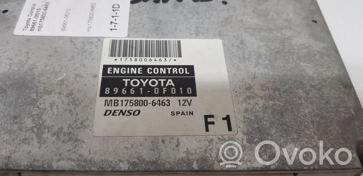 Toyota Corolla Verso AR10 Calculateur moteur ECU 896610F010