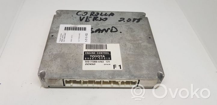 Toyota Corolla Verso AR10 Calculateur moteur ECU 896610F010