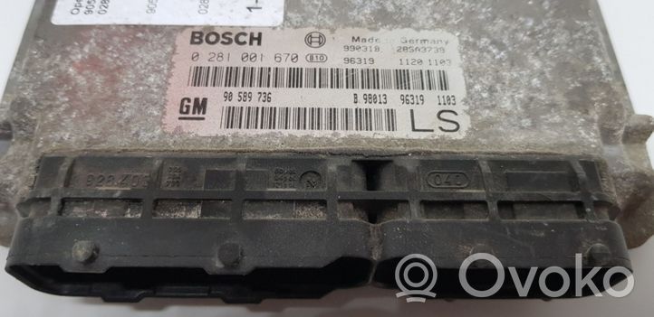 Opel Astra G Engine control unit/module 0281001670