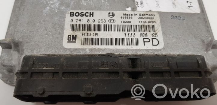 Opel Astra G Calculateur moteur ECU 0281010268